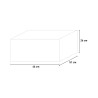 Wastafel wasruimte in hars met steunen Basis 45x50cm Korting