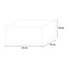 Wasbak in hars voor wasruimte met steunbeugels Basis 60x50cm Korting