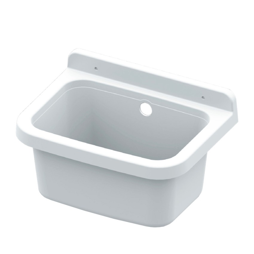 Wandgemonteerde wasbak van hars voor tuinwasgoed 39x39x24cm Sink 40 Aanbieding Wandgemonteerde wasbak van hars voor tuinwasgoed 39x39x24cm Sink 40 Aanbieding