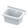 Wandgemonteerde wasbak van hars voor tuinwasgoed 39x39x24cm Sink 40 Aanbieding