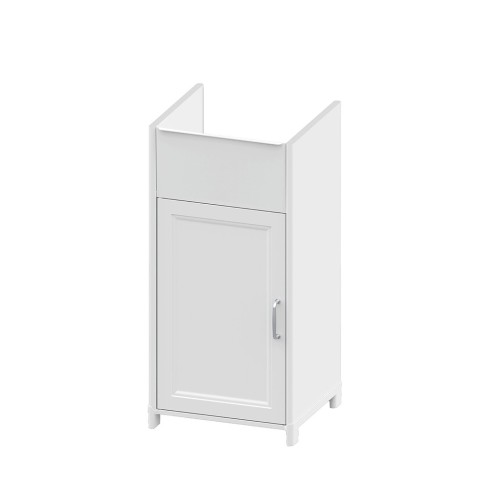 Wasmachinekast 39x39x78cm voor wastafel met 1 deur wit Mini Aanbieding