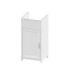 Wasmachinekast 39x39x78cm voor wastafel met 1 deur wit Mini Aanbieding
