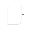 Wasmachinekast 39x39x78cm voor wastafel met 1 deur wit Mini Aanbod