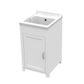Mobiele wasplaats met kunststof wastrog en 1 deur 45x50cm Mong Aanbieding