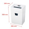 Papiervernietiger voor kantoor 8-9 vel 3,9 x 30 mm Pure 320 HSM Model