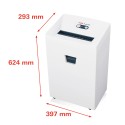 Professionele papierversnipperaar voor kantoor 22-24 vellen 5,8 mm Pure 420 HSM Model