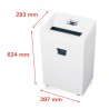 Papierversnipperaar voor kantoor 11 vellen 1,9 x 15 mm Pure 420 HSM Model