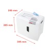 Papiervernietiger kantoor CD/DVD versnipperaar 4,5 x 30 mm X5 Shredstar HSM Karakteristieken