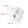 Papiervernietiger voor kantoor creditcards 4,5 x 30 mm X8 Shredstar HSM Model