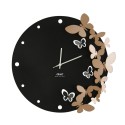 Ronde wandklok 40cm metaal handgemaakt Vlinders 3D dans Ceart Karakteristieken