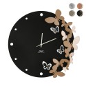 Ronde wandklok 40cm metaal handgemaakt Vlinders 3D dans Ceart Aanbieding