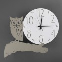 Moderne ronde metalen wandklok handgemaakt Gufo Ceart Model
