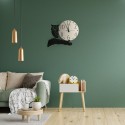 Moderne ronde metalen wandklok handgemaakt Gufo Ceart Aanbod