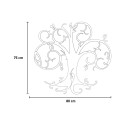Handgemaakte wandklok Albero Della Vita Big 80x75cm Ceart Afmetingen
