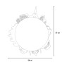 Moderne ronde wandklok van glas en metaal Città Ceart Korting
