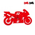 Handgemaakte wandklok woonkamer kinderkamer Moto Ceart Aanbieding