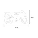 Handgemaakte wandklok woonkamer kinderkamer Moto Ceart Keuze