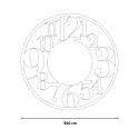 Moderne ronde wandklok 60cm met grote cijfers Ilenia Ceart Kosten