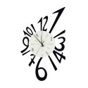 Moderne metalen handgemaakte wandklok Numerico Ceart Keuze