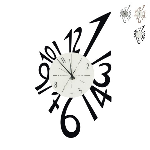Moderne metalen handgemaakte wandklok Numerico Ceart Aanbieding