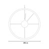 Ronde wandklok 90cm in moderne industriële stijl Essenziale Ceart Prijs
