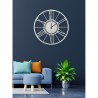 Moderne klassieke industriële ronde wandklok 80 cm Ruota Ceart Afmetingen