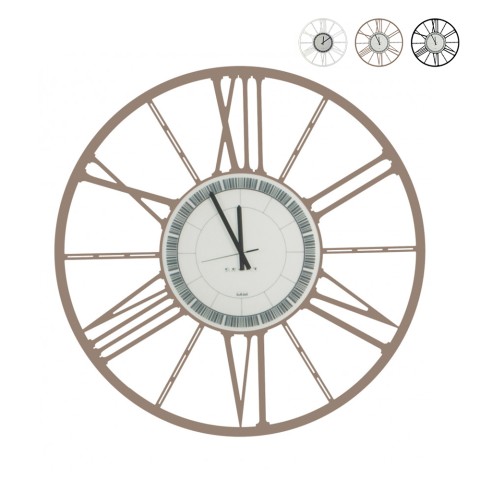 Moderne klassieke industriële ronde wandklok 80 cm Ruota Ceart Aanbieding