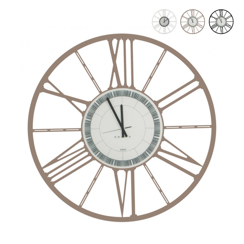 Moderne klassieke industriële ronde wandklok 80 cm Ruota Ceart Aanbieding