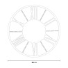 Moderne klassieke industriële ronde wandklok 80 cm Ruota Ceart Kosten