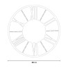 Moderne Klassieke Industriële Ronde Wandklok 80cm Ceart Wheel Kosten