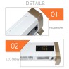 Vloerverwarming convector kachel 2200W met afstandsbediening Way L Aanbod