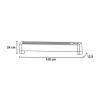 Vloerverwarming convector kachel 2200W met afstandsbediening Way L Keuze