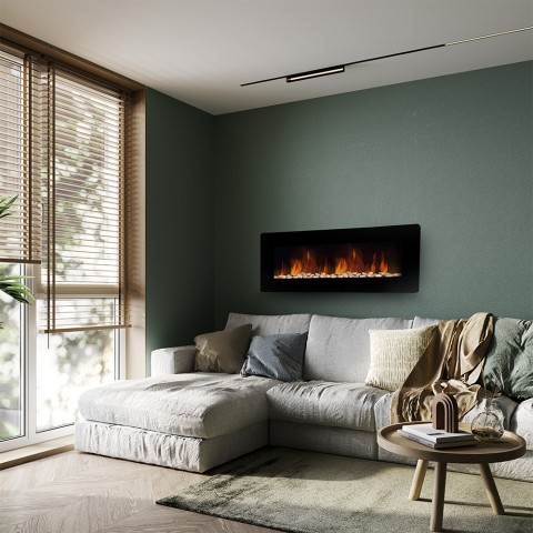 Elektrische wandhaard met multicolor LED-vlamlicht Dallas Aanbieding