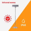 Staande terrasverwarmer met 2 infraroodlampen voor buiten Heat Aanbod