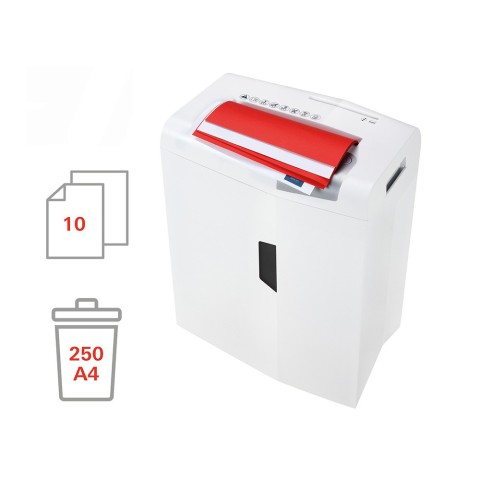 Papiervernietiger voor kantoor, 10 vellen, CD, 4,5 x 30 mm, X10 Shredstar HSM Aanbieding