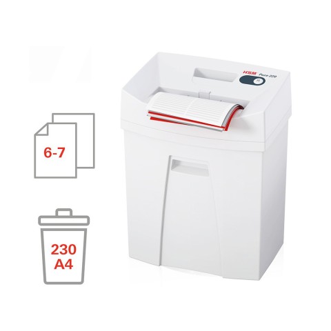 Professionele papierversnipperaar Pure 220 HSM voor kantoor 4 x 25 mm Aanbieding