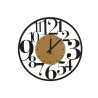 Moderne ronde wandklok 60cm met grote cijfers Ilenia Ceart Keuze