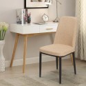Design stoelen van stof en metaal Davos Dark Prijs