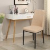 Design stoelen van stof en metaal Davos Dark Prijs