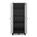 Tuin opbergkast 5 planken grijs zwart Titan Alto XL Keter Aanbod