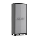 Grijs-zwarte buitenkast met 8 legplanken Titan Multispace XL Keter Aanbieding