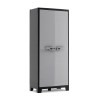 Grijs-zwarte buitenkast met 8 legplanken Titan Multispace XL Keter Aanbieding