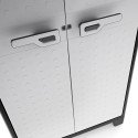 Grijs-zwarte buitenkast met 8 legplanken Titan Multispace XL Keter Korting