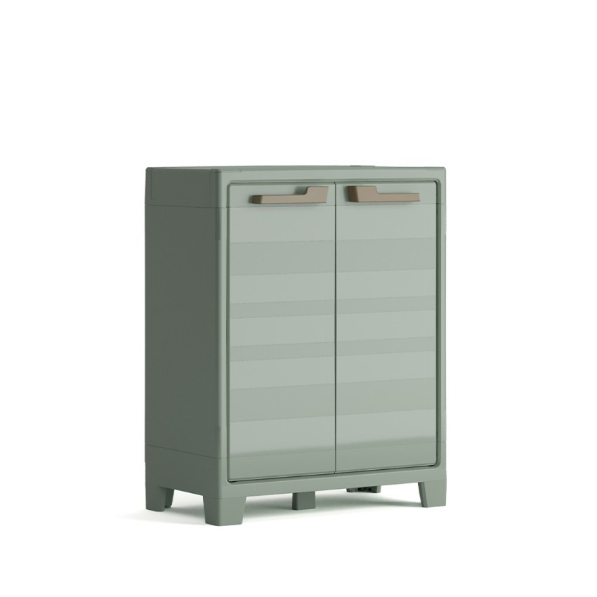 Tuinopbergkast laag met 2 planken Planet Outdoor Keter Aanbieding Tuinopbergkast laag met 2 planken Planet Outdoor Keter Aanbieding