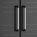 Zwarte bezemkast 3 verstelbare multifunctionele planken Detroit Keter Aanbod