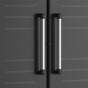 Zwarte bezemkast 3 verstelbare multifunctionele planken Detroit Keter Aanbod