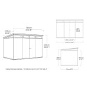 Tuinhuisje in hars 342x218x226cm Artisan 11x7 Keter K241739 Model