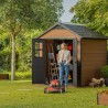 Keter Newton 757 Tuinhuis 228x223x252cm Houtlook Kunststof K241886 Keuze