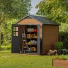 Keter Newton 757 Tuinhuis 228x223x252cm Houtlook Kunststof K241886 Model