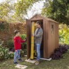 Keter Darwin 4x6 Tuinhuisje PVC Houtlook 125x184x205cm 